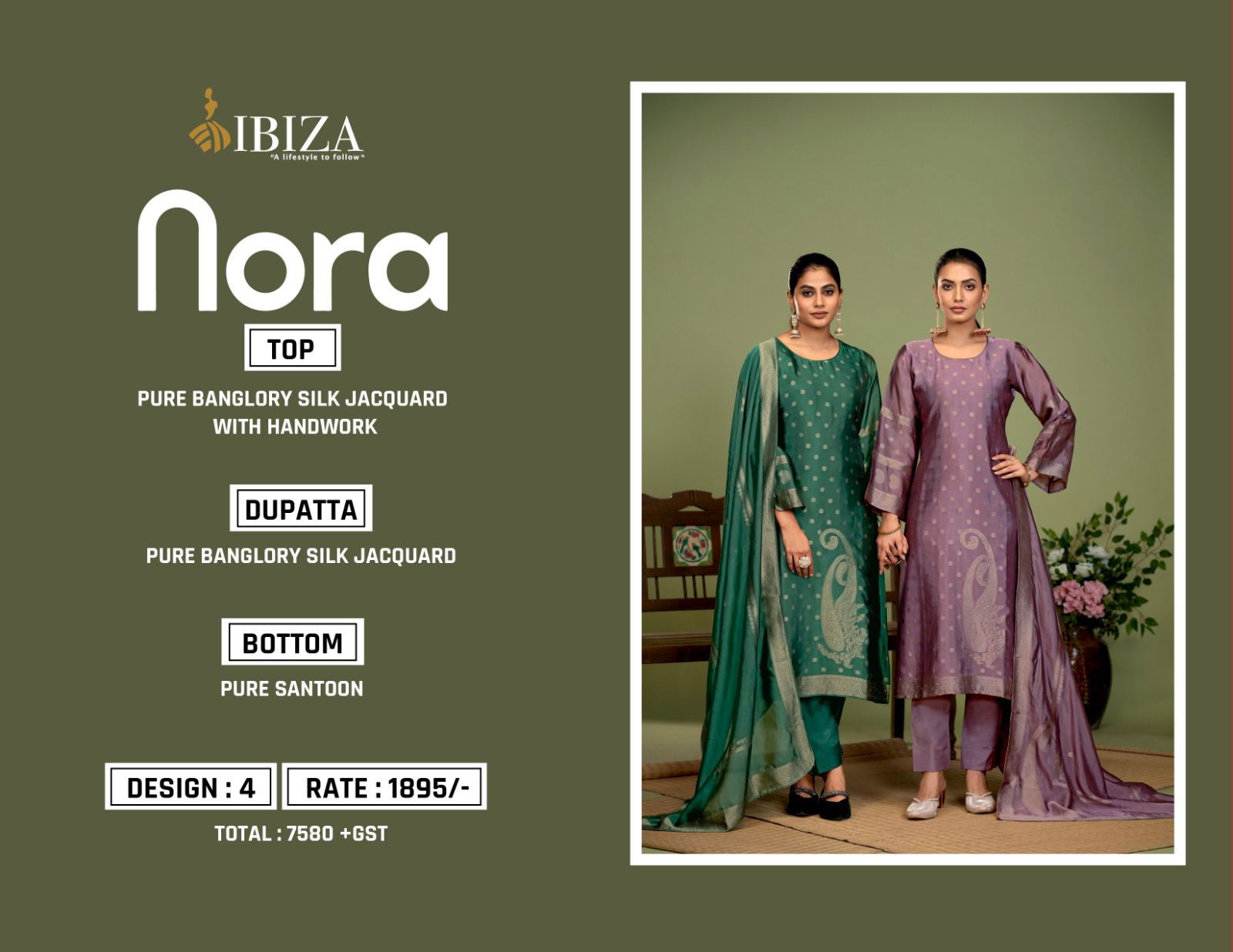 Nora By Ibiza Banglory Silk Wholesale Salwar Kameez Suppliers In Mumbai